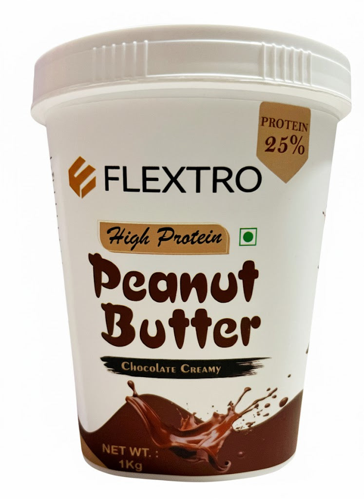 Flextro High Protein Peanut Butter - Chocolate Creamy (1kg)